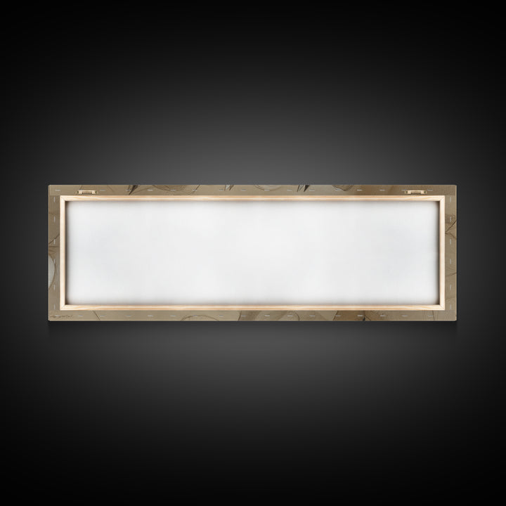 Ivory White Plaster Texture Composition Framed Canvas Print, Monochrome Art, Bird Art, Living Room Decor, Fine Art, Mono, MON-3x1-69