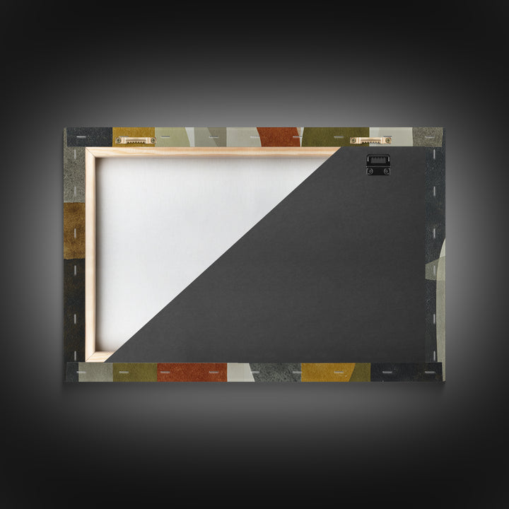 Olive Green Abstract Leaf Pattern Canvas Print, Monochrome Art, Dopamine Decor, Living Room Decor, Fine Art, Mono, Modern Decor, MON-3x2-48