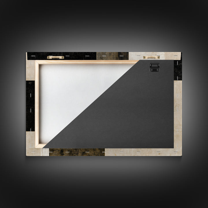 Cream on Cream Minimalist Forms Framed Canvas Print, Monochrome Art, Digital Print, Living Room Decor, Oil Painting, Mono, MON-3x2-74