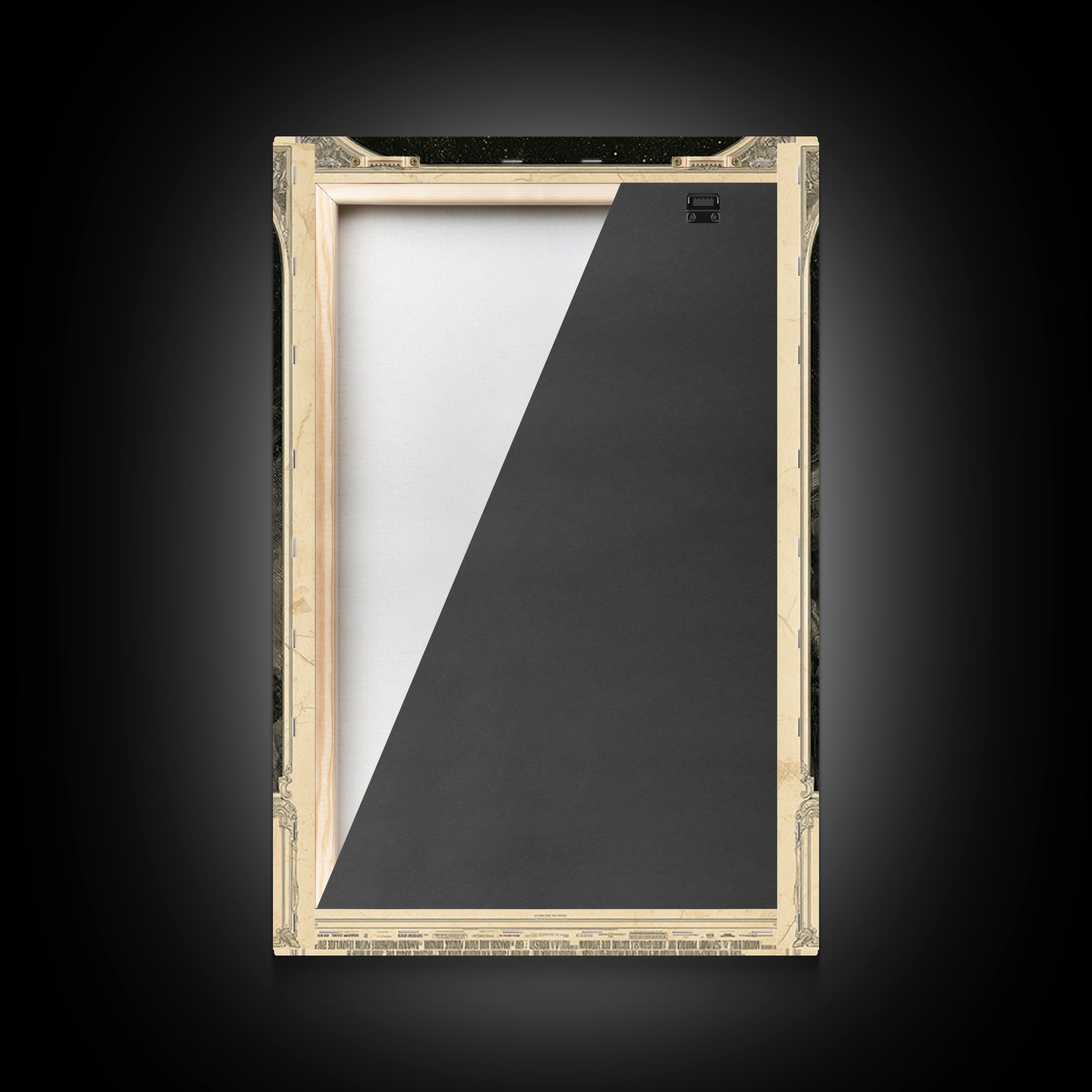 The Mirror At The Bottom Of The Stairs, English Language Horror Movie Poster, Gothic Engraving Art, Cult Horror Poster, Horror Wall Art
