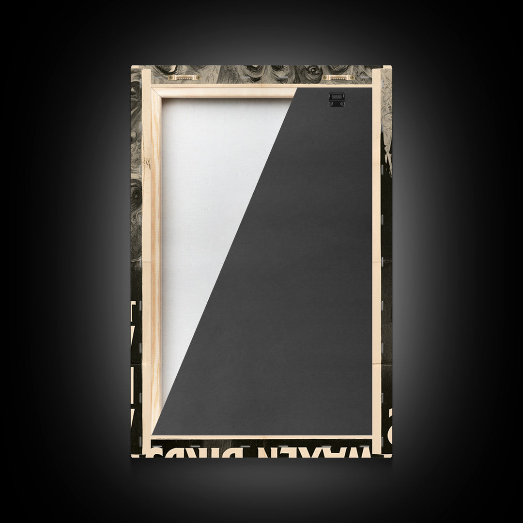 The Widow'S House Of Waxen Birds, English Language Horror Movie Poster, 1930s Horror Art, Gothic Cinema Wall Art, Canvas Print