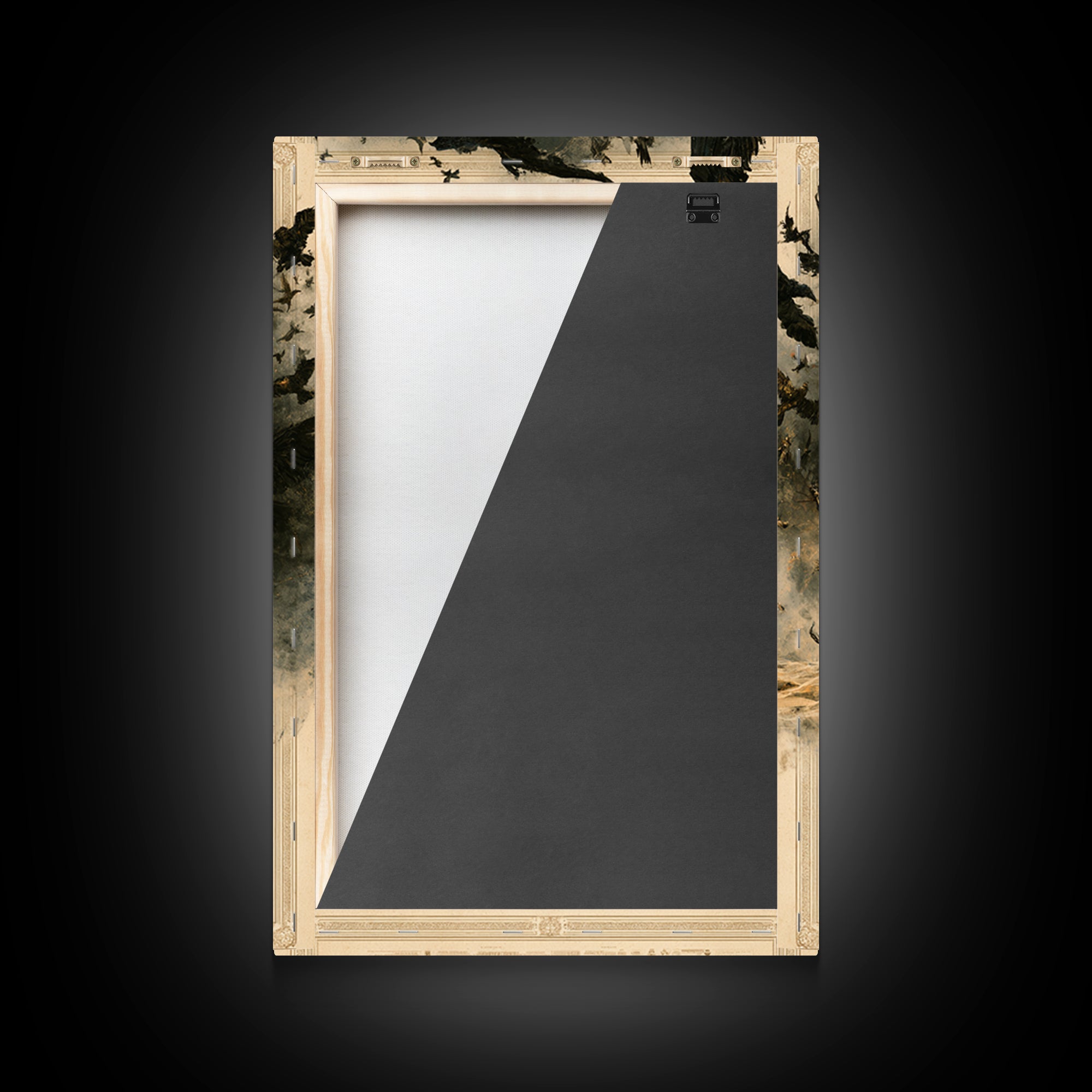The Beast Beneath The Wedding Veil, English Language Horror Movie Poster, Dark Romantic Horror Art, Classic Monster Poster, Canvas Print