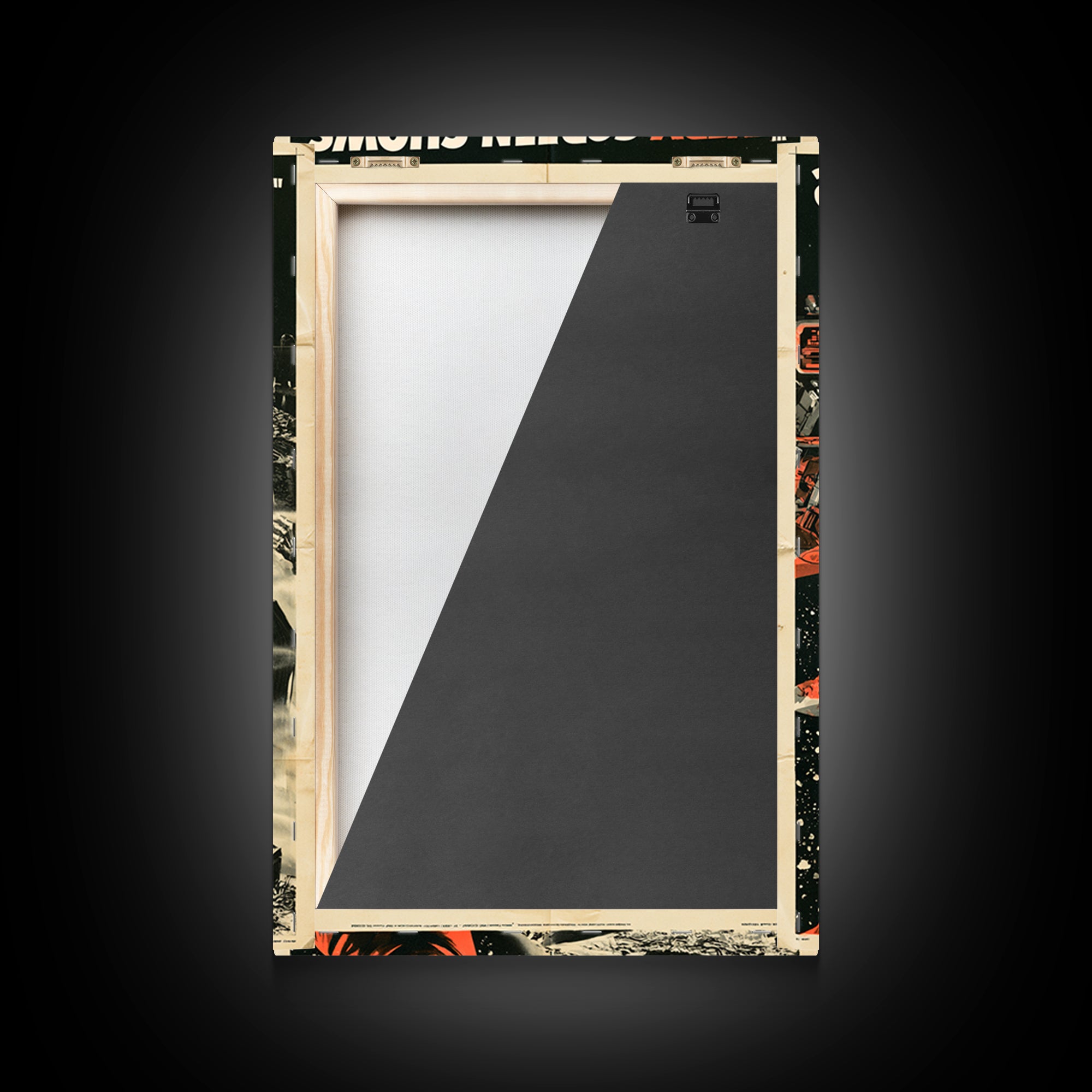 Every Screen Shows The Same Dead Face, English Language Horror Movie Poster, 1950s Creature-Feature One-Sheet Inspired Art, Horror Wall Art