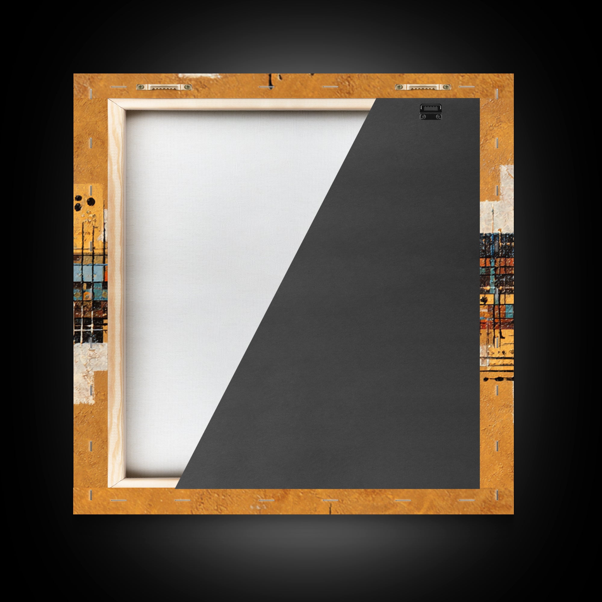 Abstract Rhythm Lines Like Painted Music Canvas Print, Music Studio Art, Custom Painting, Studio Decor, Abstract Art, Rhythm, MSA-1x1-23