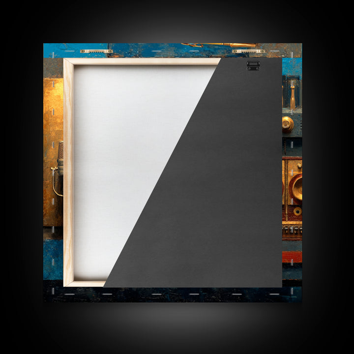 Soundproof Foam Pattern Transformed into Art Canvas Print, Music Studio Art, Commission Painting, Studio Decor, Rhythm, MSA-1x1-43