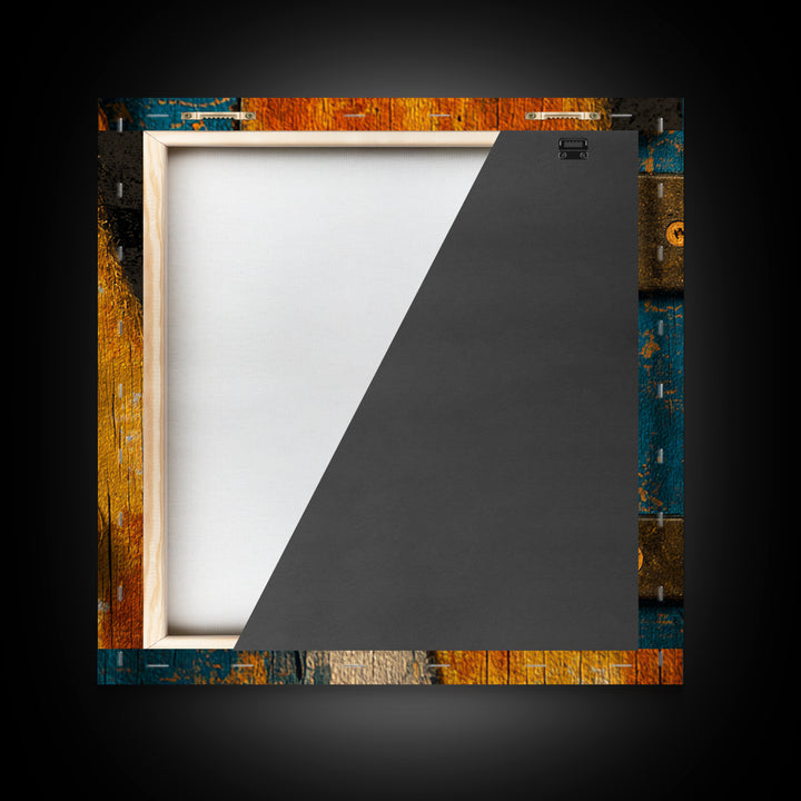 Bass Guitar Closeup Framed Canvas Print, Music Studio Art, Music Lover, Studio Decor, Oil Painting, Rhythm, Minimalist Decor, MSA-1x1-61