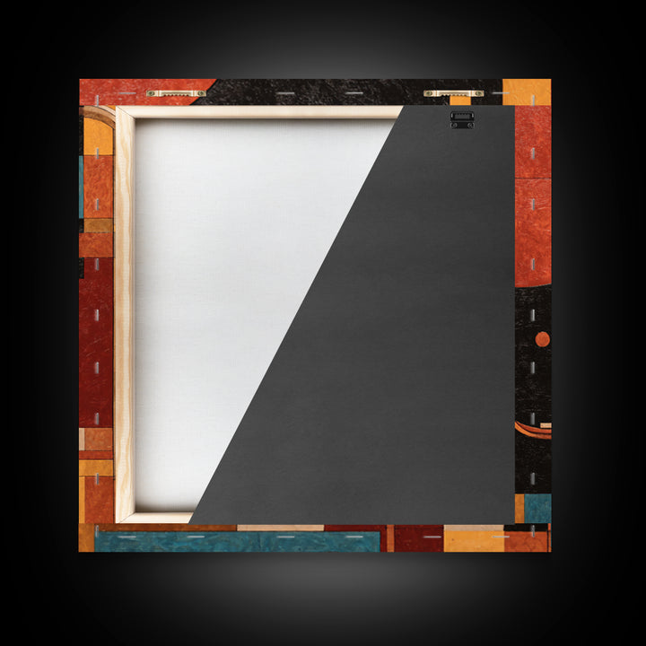 Abstract Rhythm Lines Like Painted Music Canvas Print, Music Studio Art, Neutral Decor, Studio Decor, Abstract Art, Rhythm, MSA-1x1-95