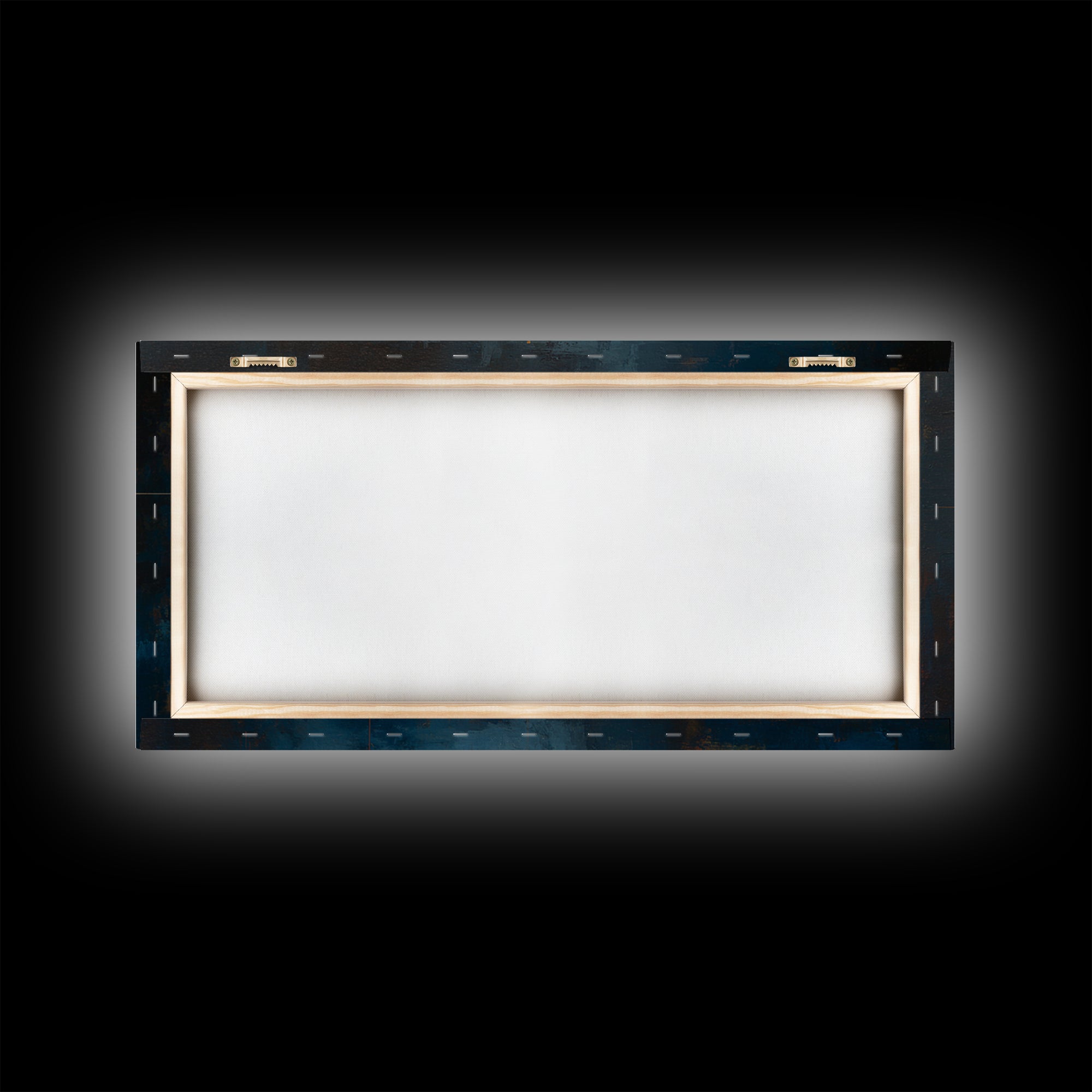 Abstract Rhythm Lines Like Painted Music Framed Canvas Print, Music Studio Art, Metal Wall Art, Studio Decor, Fine Art, Rhythm, MSA-2x1-43