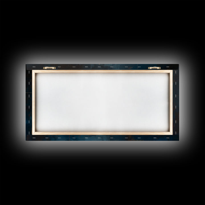 Abstract Rhythm Lines Like Painted Music Framed Canvas Print, Music Studio Art, Metal Wall Art, Studio Decor, Fine Art, Rhythm, MSA-2x1-43
