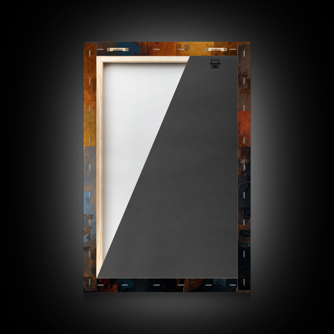 Album Cover Abstract Grid Framed Canvas Print, Music Studio Art, Boho Decor, Studio Decor, Fine Art, Rhythm, Printable Wall Art, MSA-2x3-2