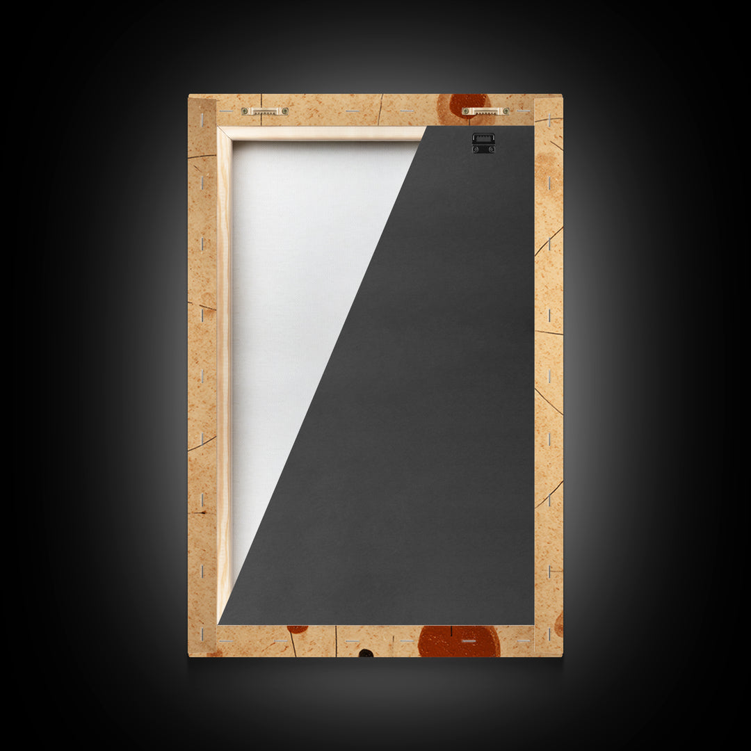 Abstract Rhythm Lines Like Painted Music Framed Canvas Print, Music Studio Art, Textured Painting, Studio Decor, Rhythm, MSA-2x3-55