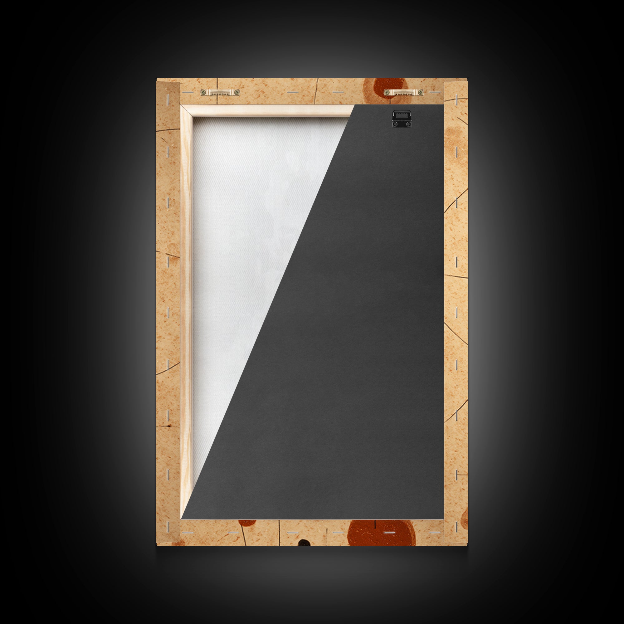 Abstract Rhythm Lines Like Painted Music Framed Canvas Print, Music Studio Art, Textured Painting, Studio Decor, Rhythm, MSA-2x3-55