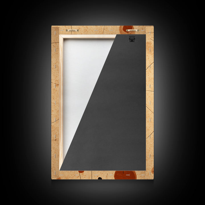 Abstract Rhythm Lines Like Painted Music Framed Canvas Print, Music Studio Art, Textured Painting, Studio Decor, Rhythm, MSA-2x3-55