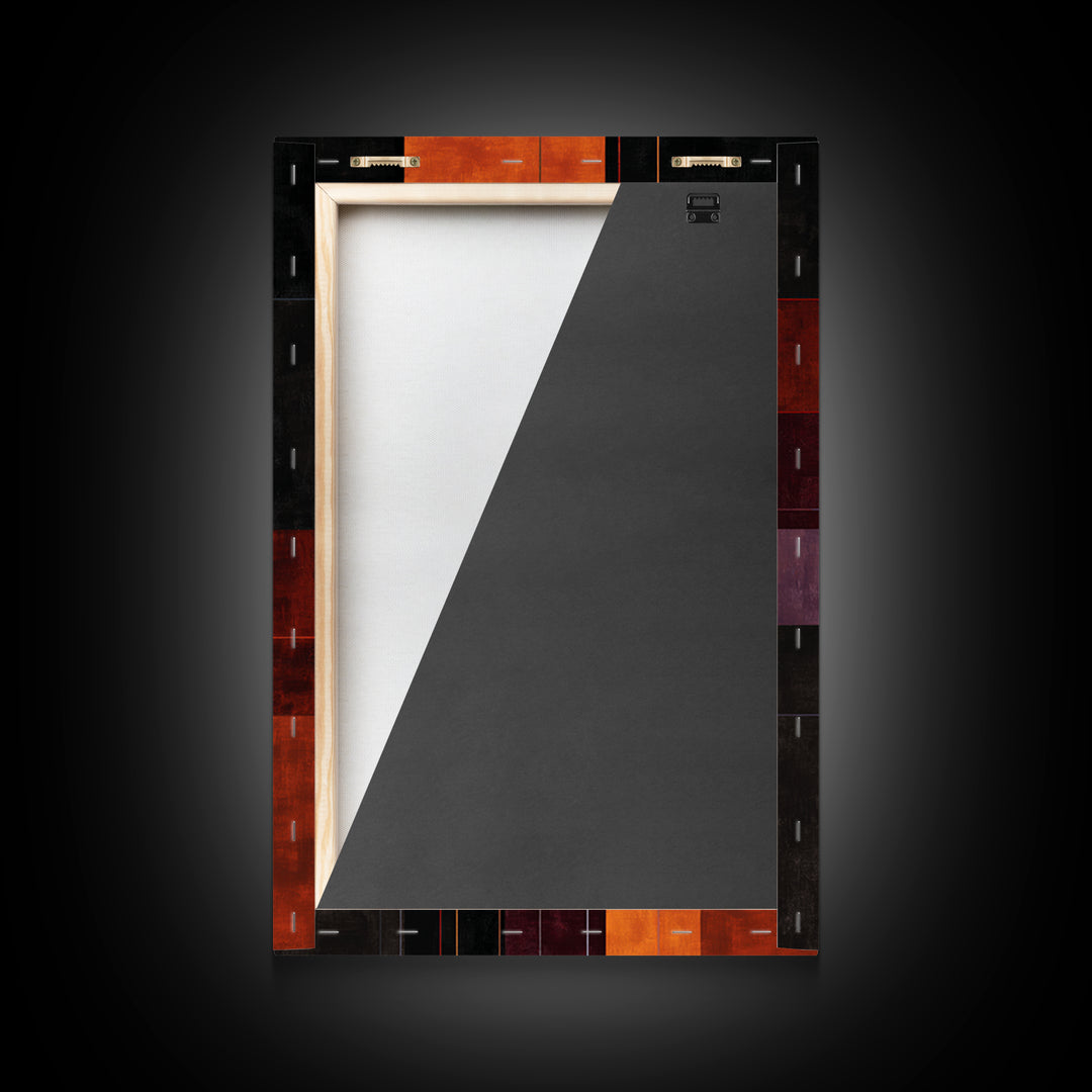 Album Cover Abstract Grid Framed Canvas Print, Music Studio Art, Music, Studio Decor, Abstract Art, Rhythm, Recording Studio, MSA-2x3-74