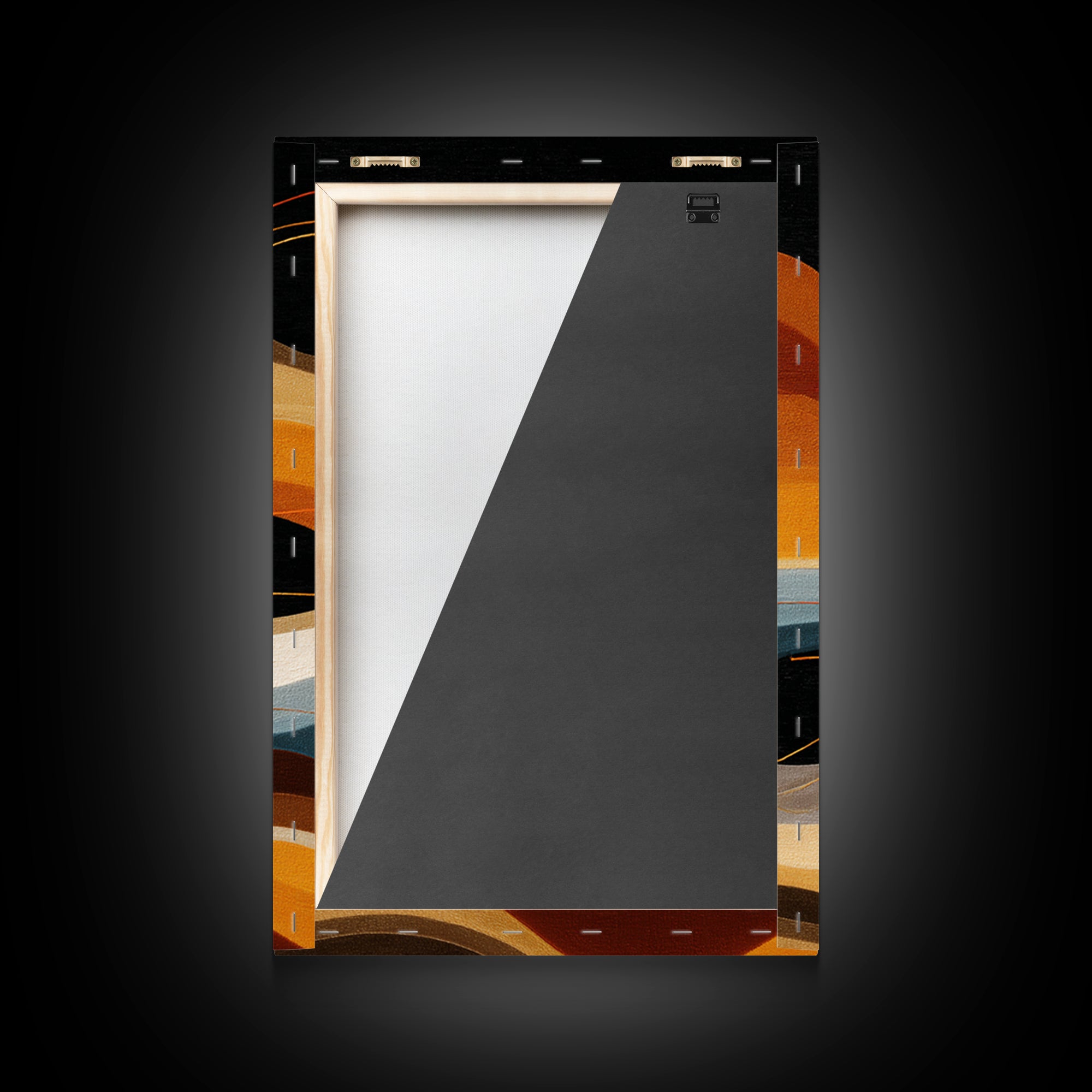 Abstract Sound Wave Framed Canvas Print, Music Studio Art, Travel Wall Art, Studio Decor, Abstract Art, Rhythm, Boho Decor, MSA-2x3-84
