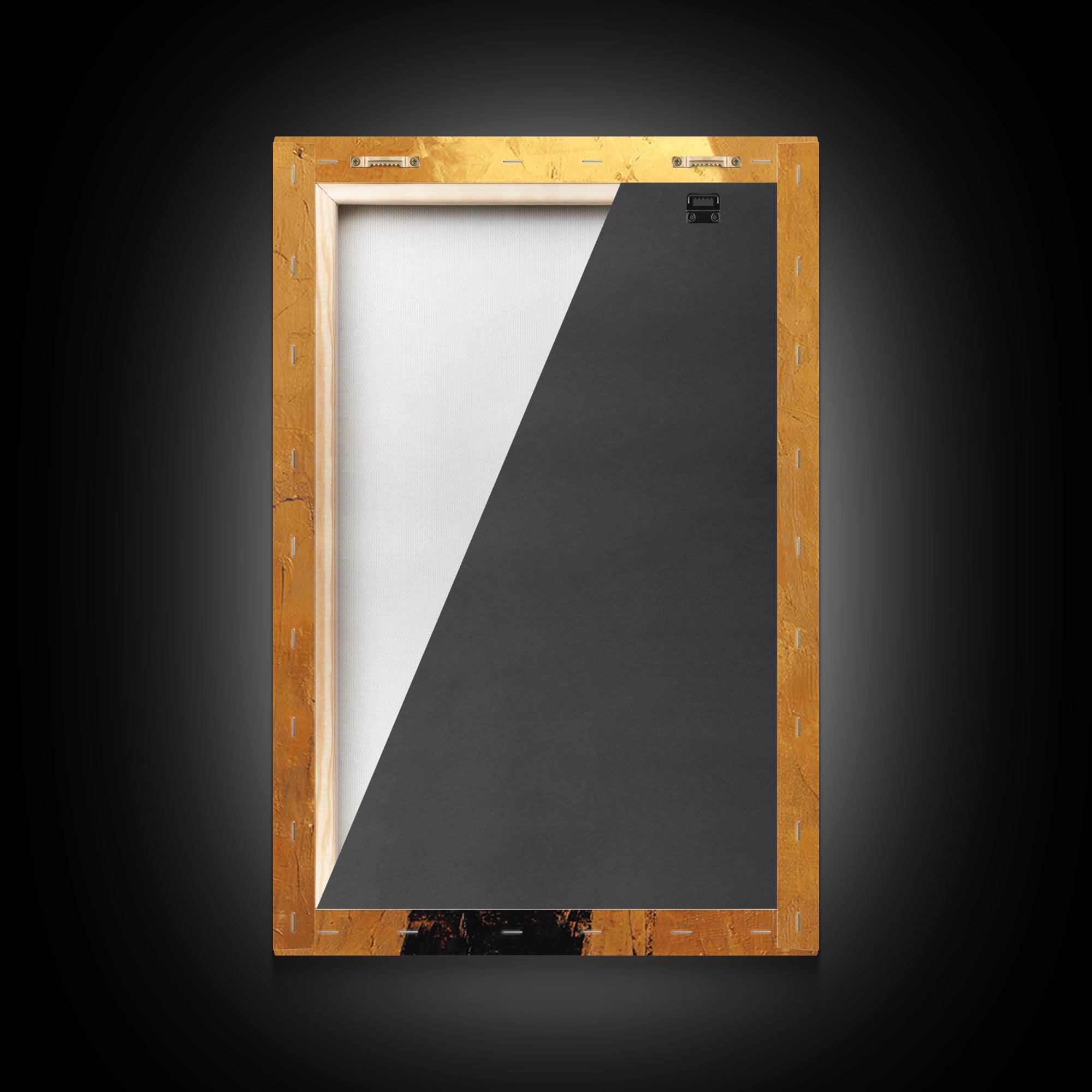 Microphone Portrait with Golden Spotlight Framed Canvas Print, Music Studio Art, Digital Download Art, Studio Decor, Rhythm, MSA-2x3-87