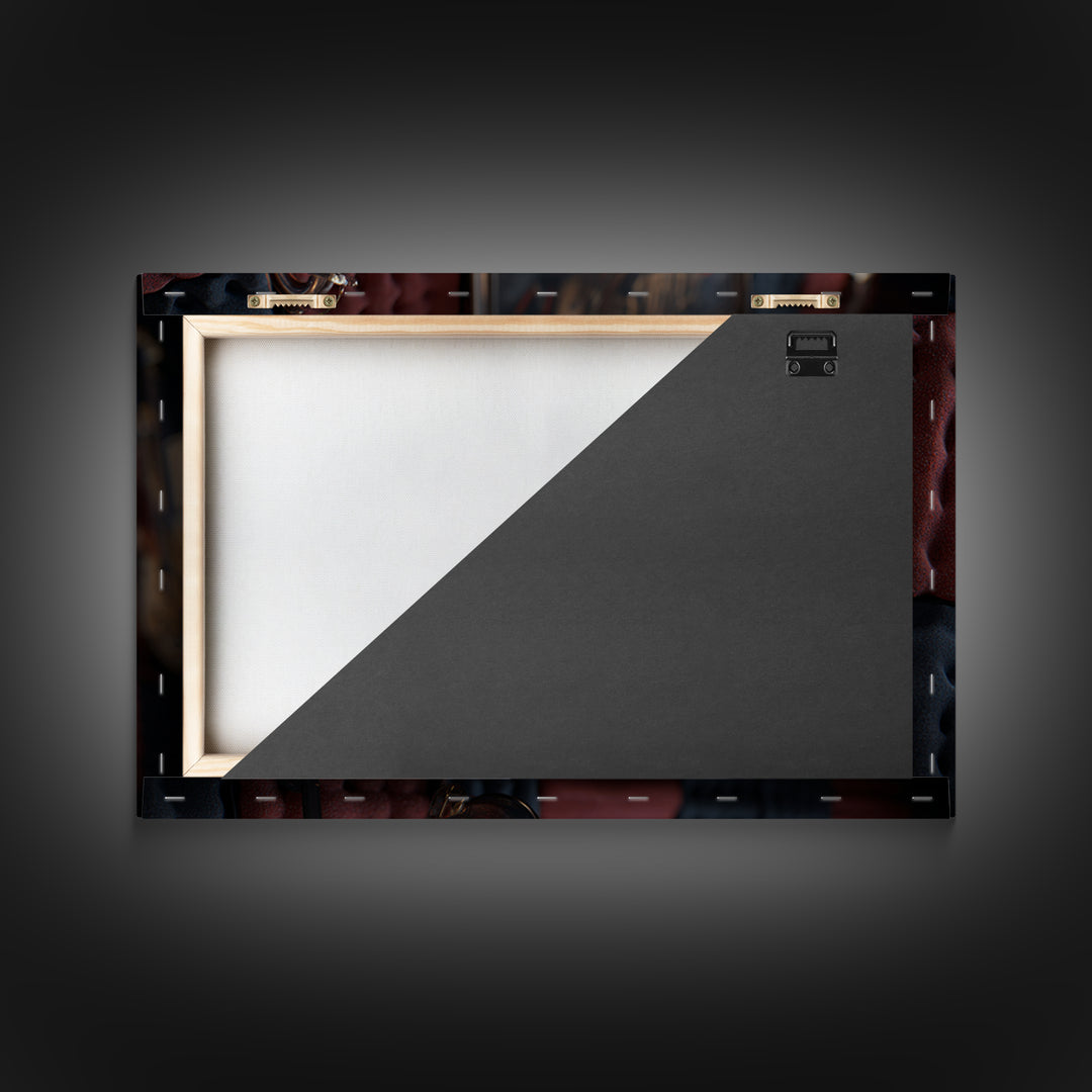 Soundproof Foam Pattern Transformed into Art Framed Canvas Print, Music Studio Art, Painting from Photo, Studio Decor, Rhythm, MSA-3x2-23