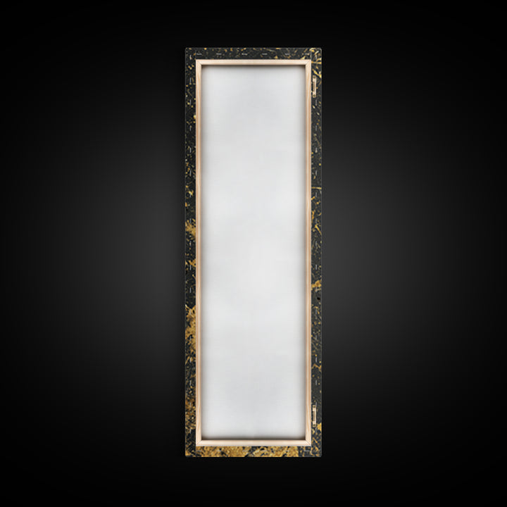 Greek Spartan Warrior Splatter Effect, Gold Canvas Print, Ancient Warrior Wall Art, Real Wood Frame Decor