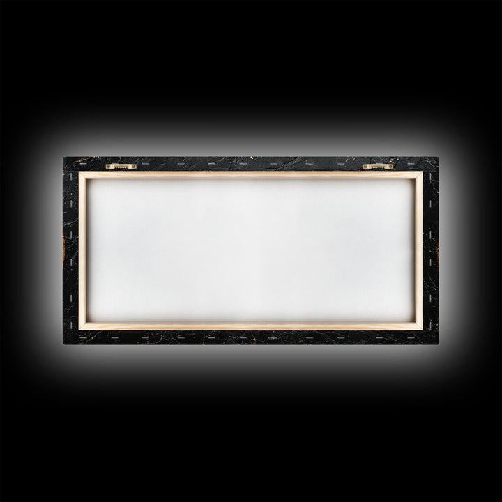 Infinity Symbol With Script, Gold Canvas Art, Real Wood Frame, Elegant Wall Decor, Modern Abstract Artwork