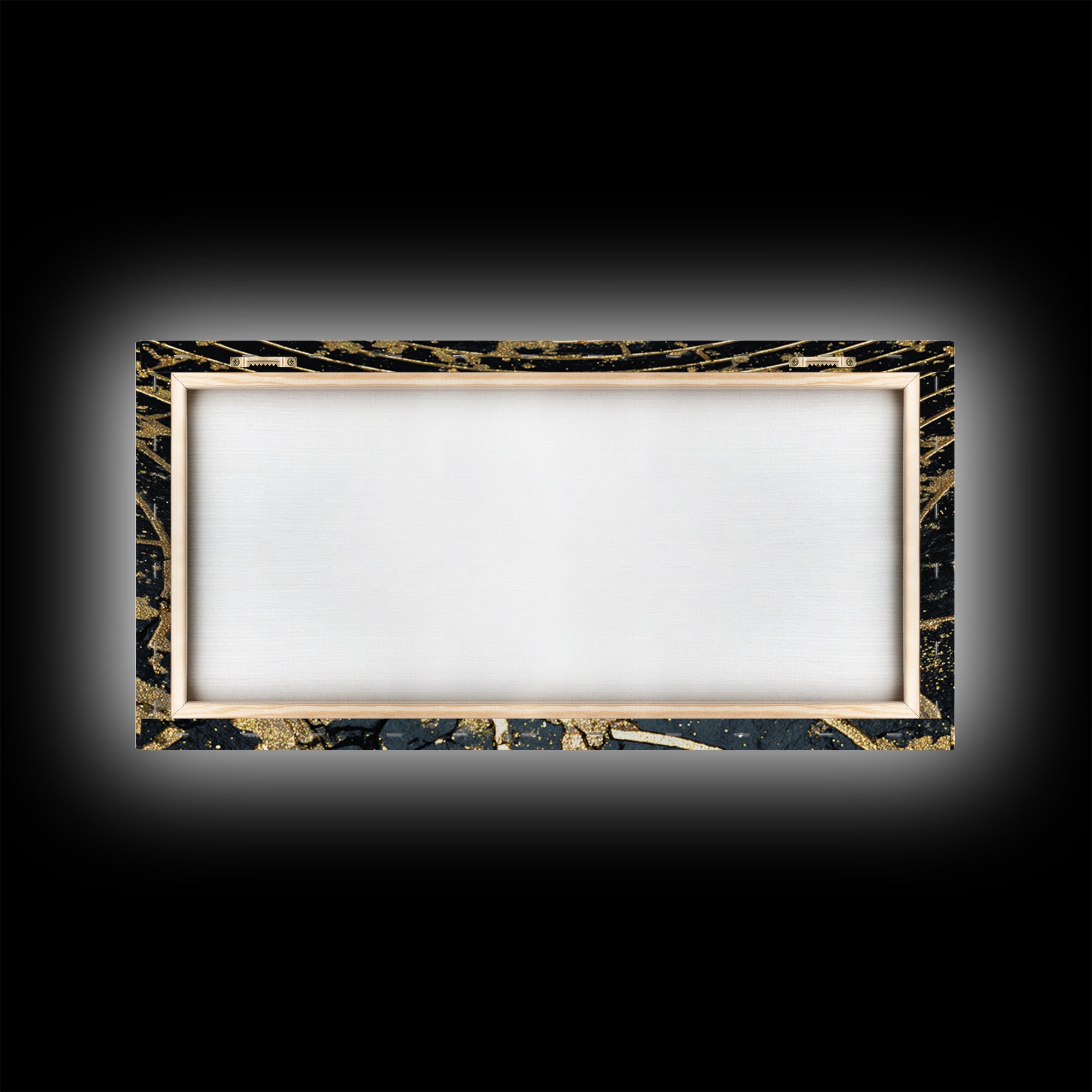 Minotaur In Labyrinth, Gold Canvas Print, Real Wood Frame, Mythology Inspired Wall Art, Ancient Maze Artwork