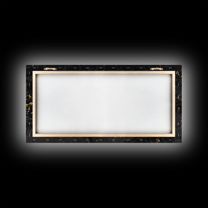 Gold Greek Goddesses Seated in Elegant Marble Scene, Wood Framed Map Wall Décor for Classical Art and Mythology Lovers