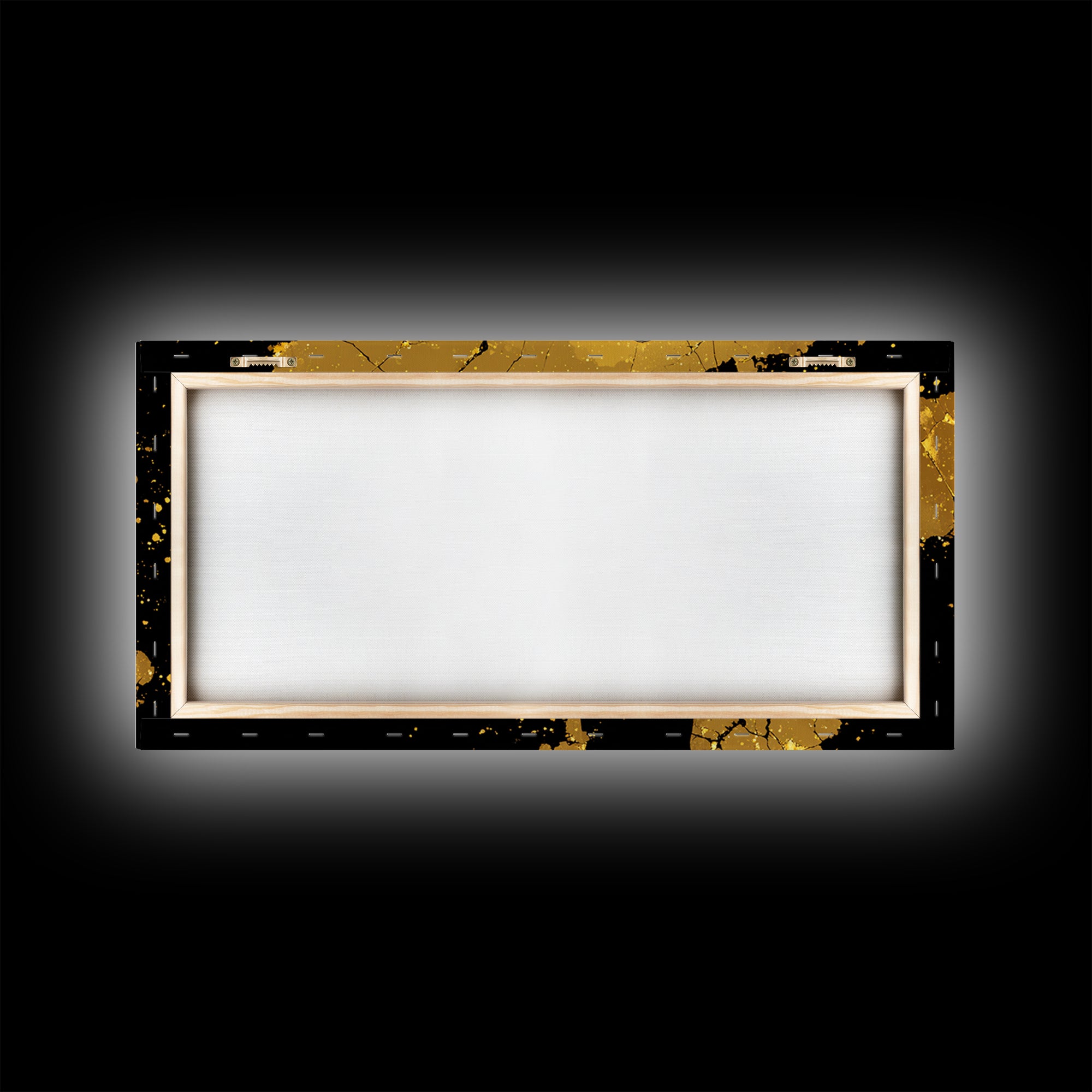 Erebus Gold Canvas Print, Greek God Wall Art, Dark Mythology Decor, Real Wood Frame, Luxury Canvas Wall Hanging, Gift For Him