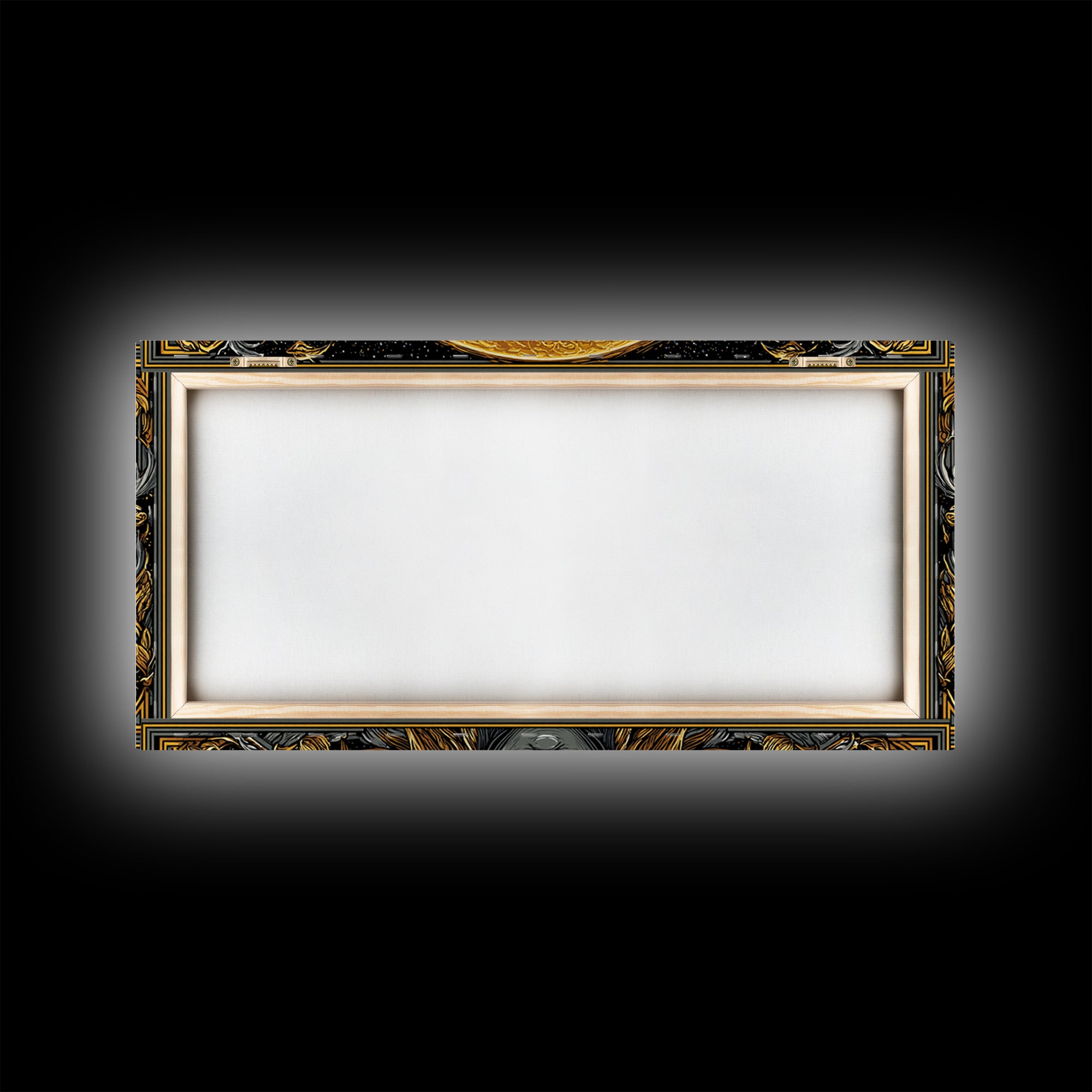 Helios Gold Canvas Print, Greek God Wall Art, Mythology Decor, Luxury Gold Artwork, Real Wood Frame Home Decor