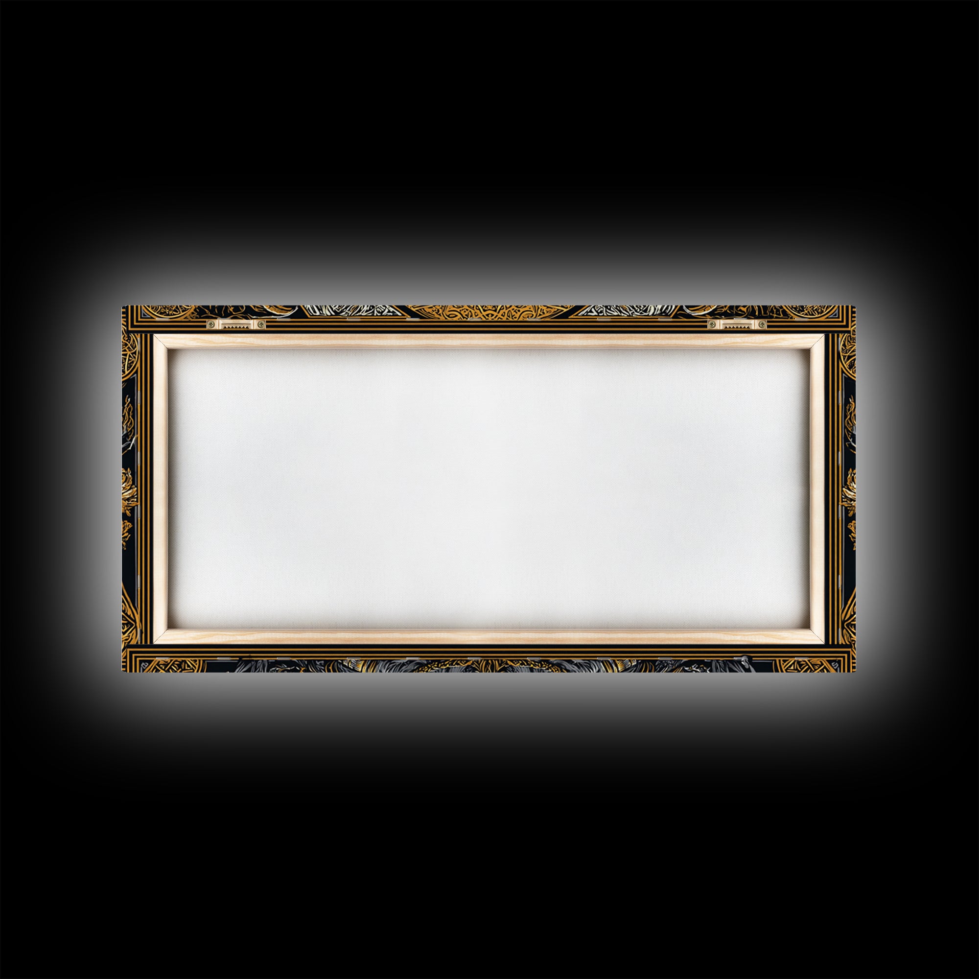 Moros Gold Canvas Print, Greek God Wall Art, Mythology Decor, Luxury Gold Artwork, Real Wood Frame Home Decor