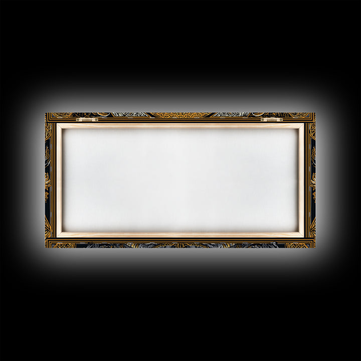 Moros Gold Canvas Print, Greek God Wall Art, Mythology Decor, Luxury Gold Artwork, Real Wood Frame Home Decor