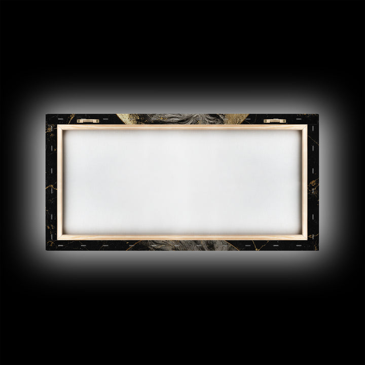 Odin Gold Canvas Print, Norse God Wall Art, Luxury Mythology Decor, Real Wood Frame Artwork, Elegant Viking God Wall Hanging
