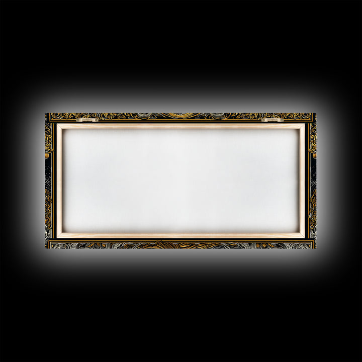 Persephone Greek Goddess Gold Canvas Print, Mythology Wall Art, Luxury Home Decor, Real Wood Frame, Elegant Gift Idea