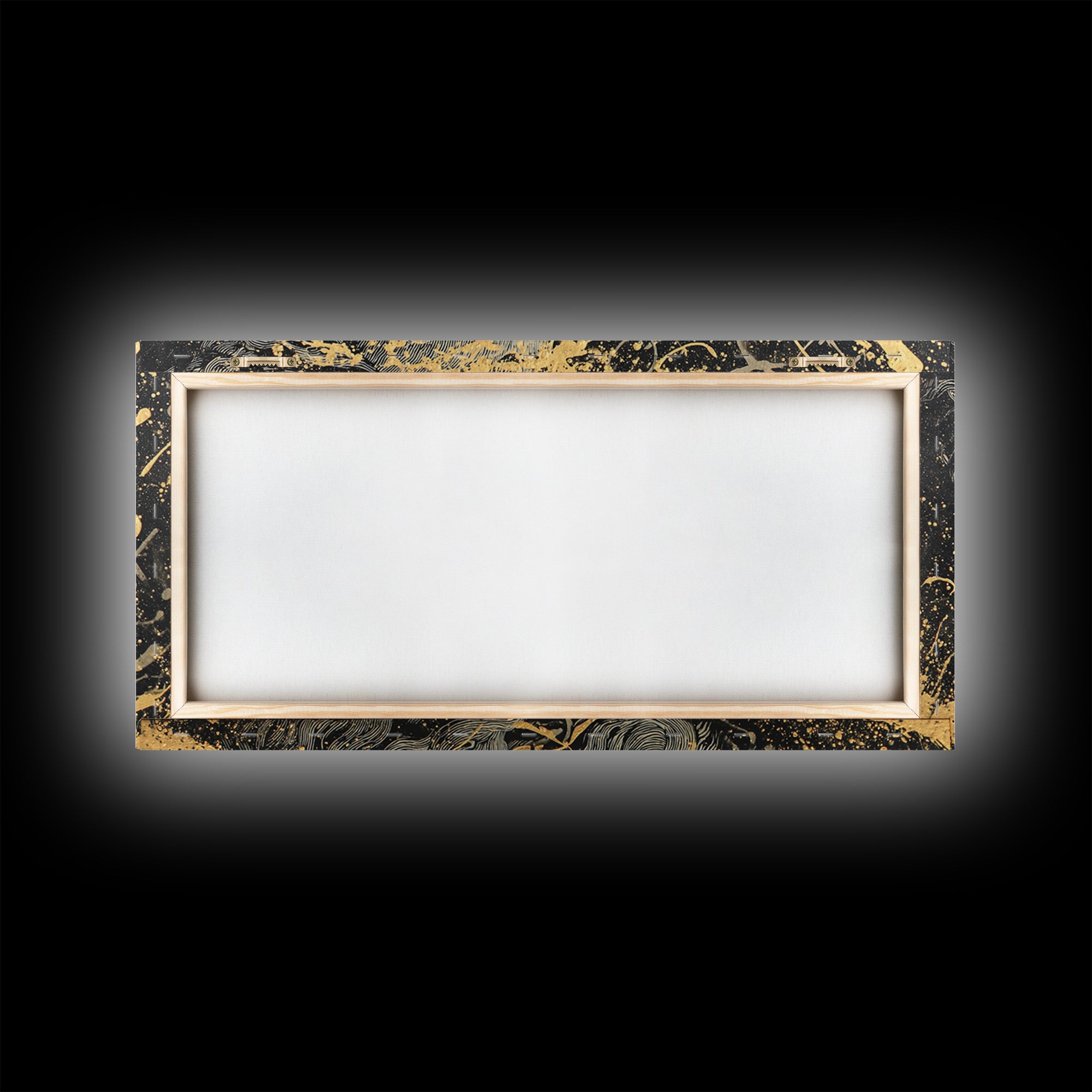 Zeus Gold Canvas Print, Real Wood Framed Greek God Wall Art, Mythological Bearded Portrait Luxury Decorative Artwork