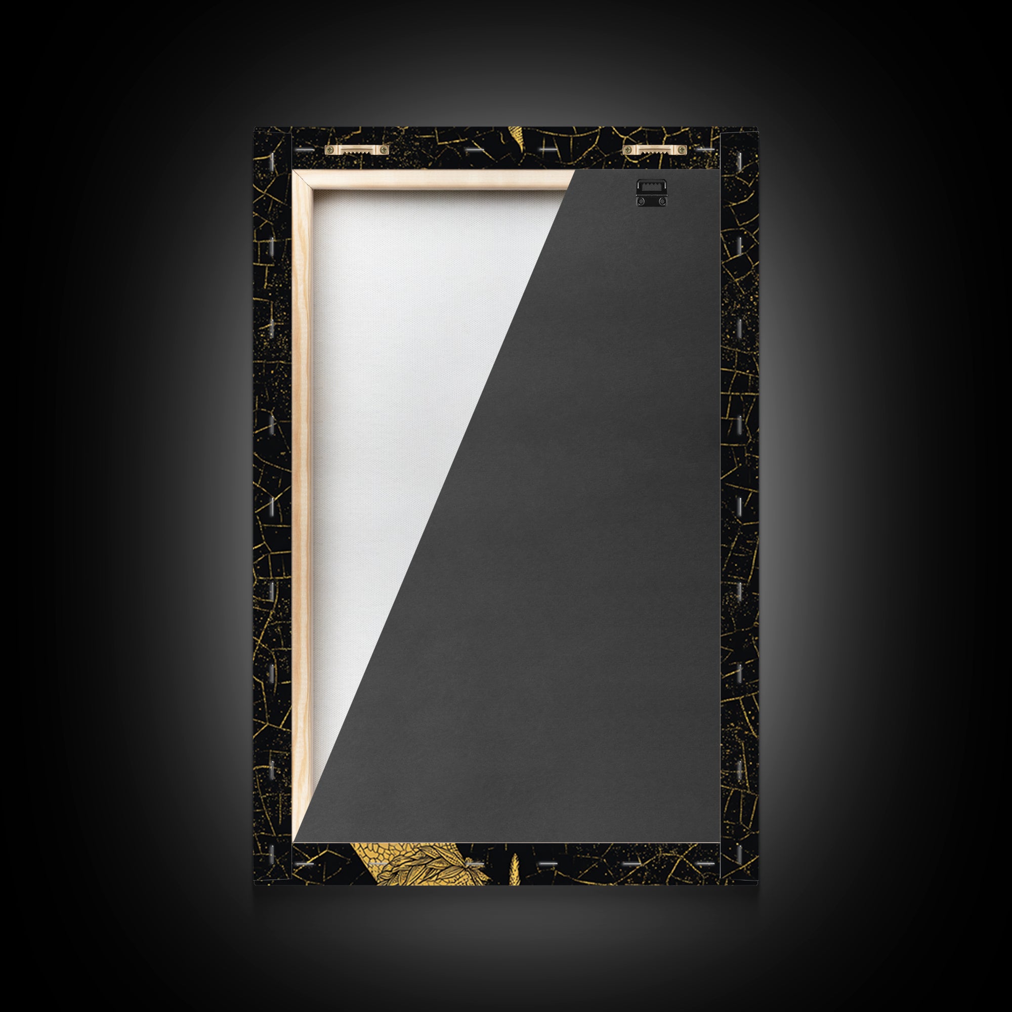 Olympic Flame Hand Holding Torch Canvas Gold Canvas Print – Classical Greek Inspired Wall Art with Real Wood Frame