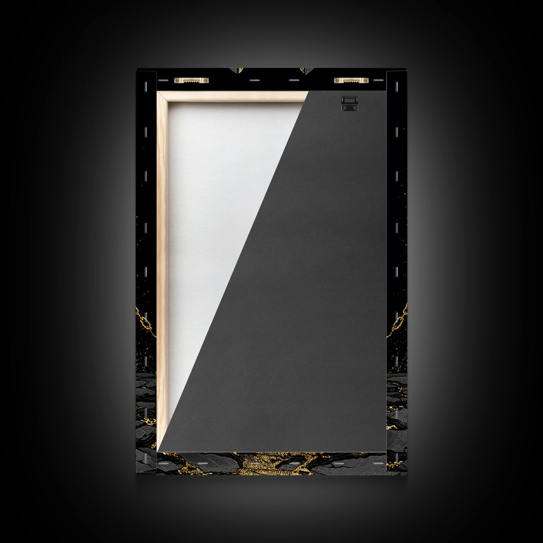 Gate Of Olympus, Abstract Mythology Wall Art, Canvas Gold Canvas Print, Ancient Greek Decor, Surreal Fantasy, Wood Frame