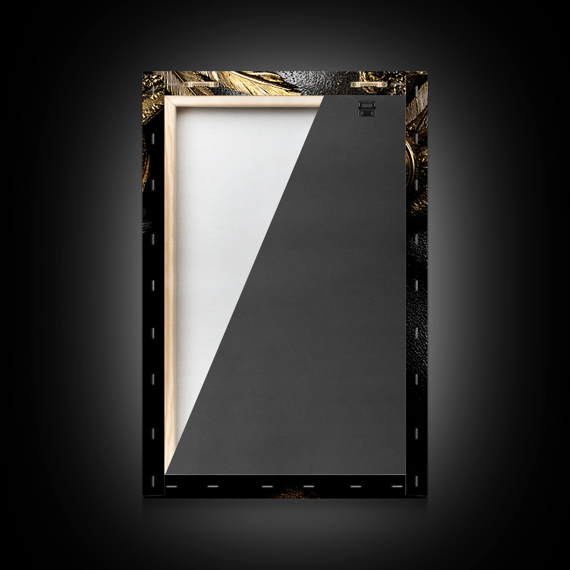 Ancient Warrior Portrait, Canvas Gold Canvas Print, Mythology Wall Art, Real Wood Framed Decor, Luxury Spartan Artwork