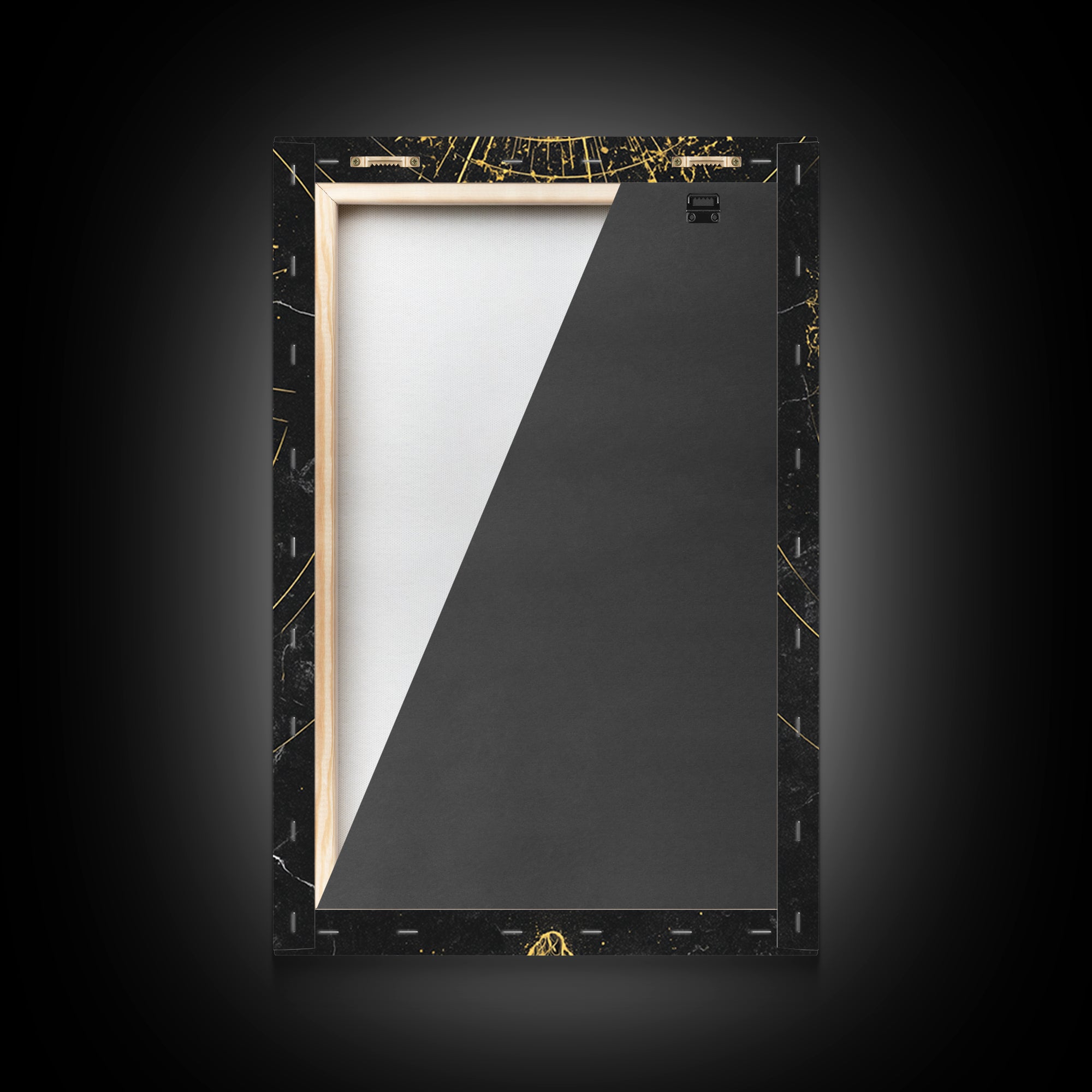 Divine Ascension Figure, Canvas Gold Art, Mythology Wall Print, Real Wood Frame Decor, Ancient Greek Inspired Canvas Artwork