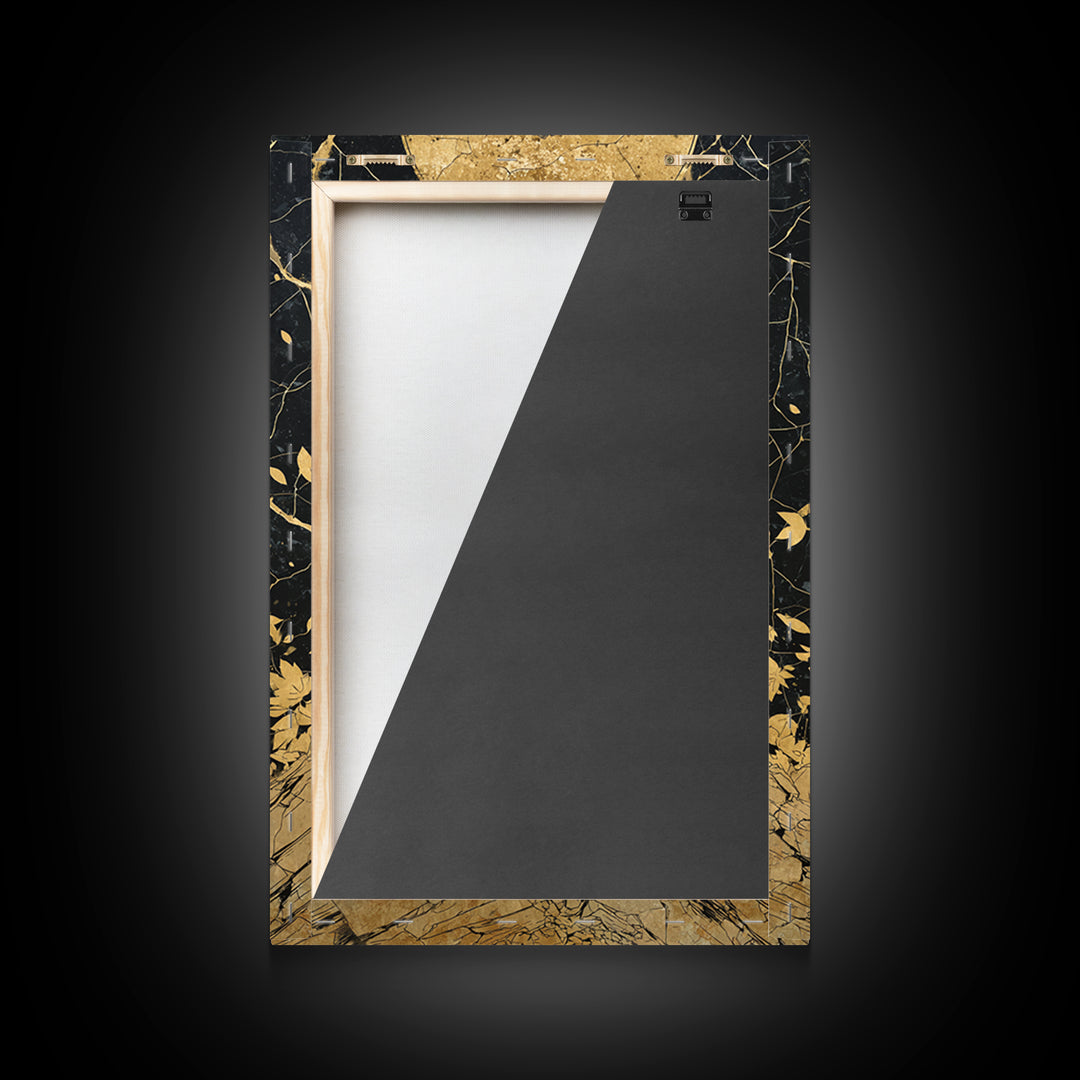 Ancient Goddess Rising Artwork, Canvas Gold Canvas Print, Mythology Divine Feminine Wall Art, Celestial Style, Real Wood Frame