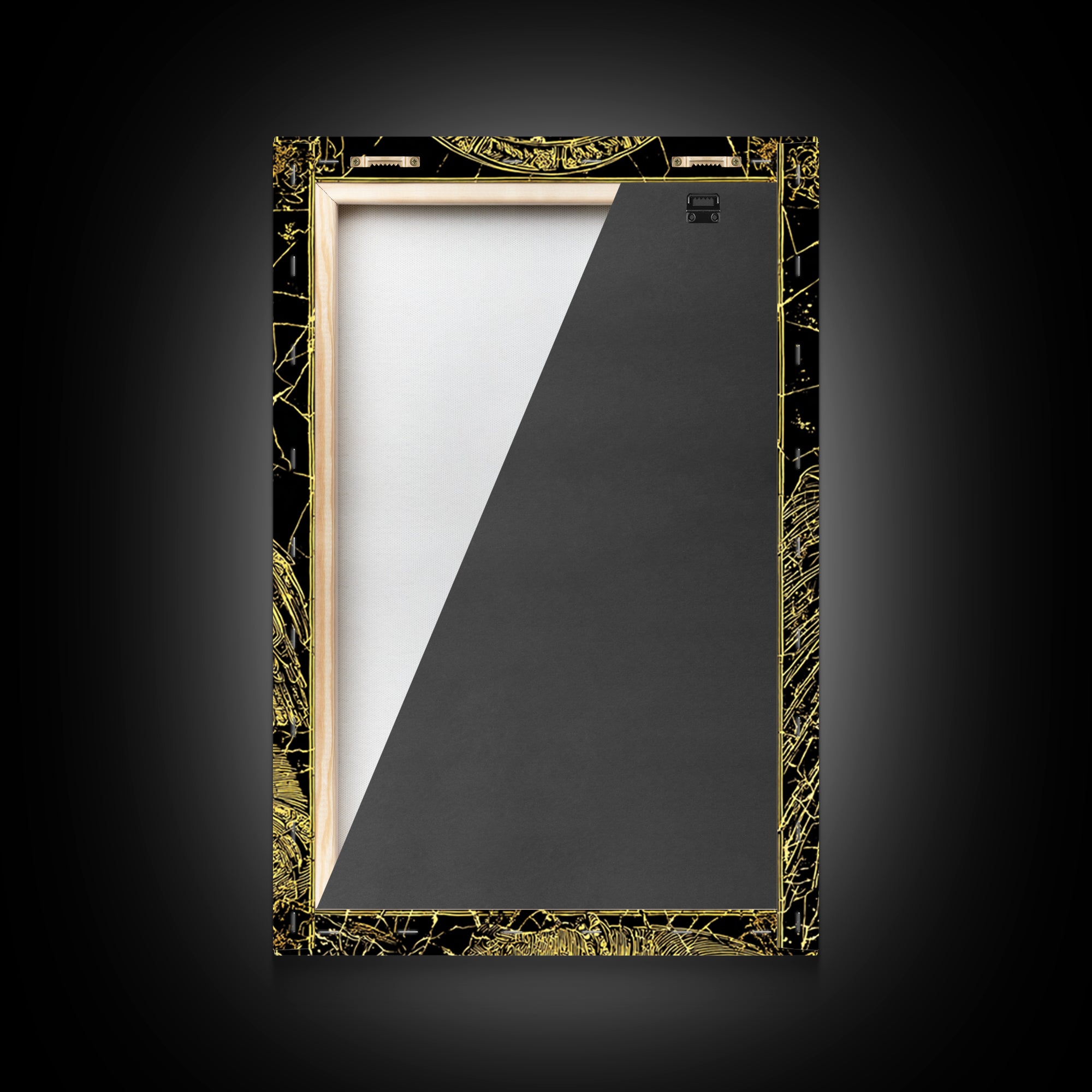 Augustus Caesar Canvas Gold Canvas Print, Roman Emperor Portrait Wall Art, Ancient Regal Decor With Real Wood Frame