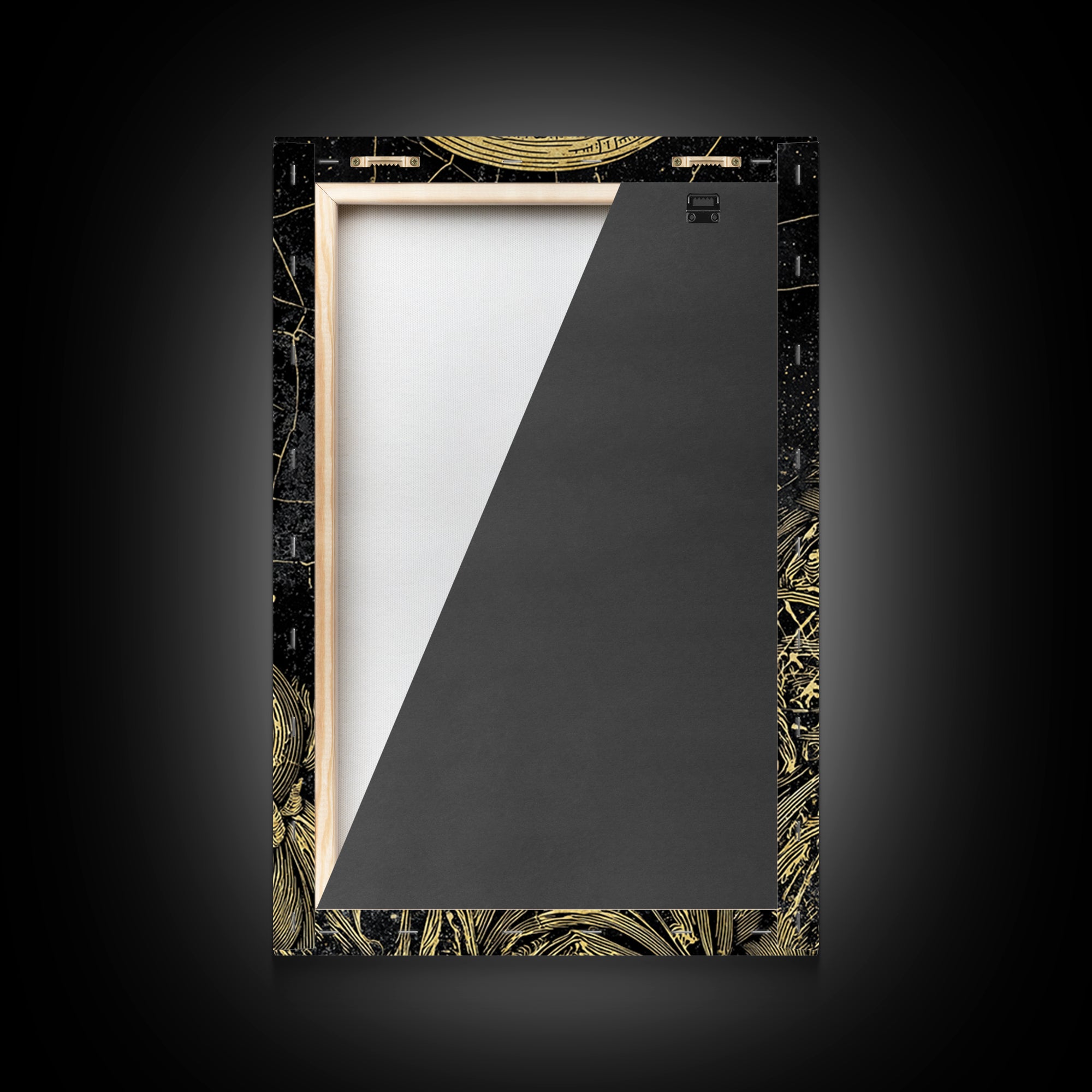 Ancient Philosopher Portrait Canvas Gold Canvas Print, Scholar With Cosmic Halo Canvas Gold Art, Real Wood Frame Historical Wall Art