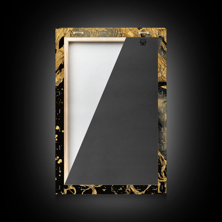 Prometheus Mythological Titan Canvas Gold Canvas Print, Fire Bringer Greek Myth Canvas Gold Art, Real Wood Frame Ancient Legend Decor
