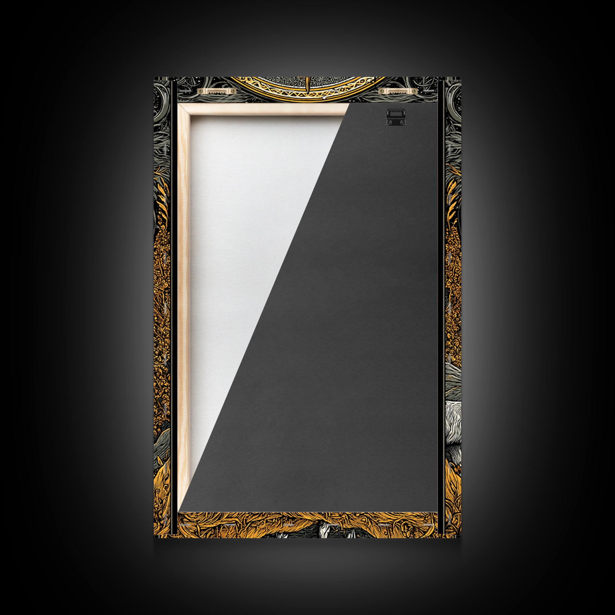 Rhea Canvas Gold Canvas Print, Titaness Mother Goddess Art, Real Wood Frame, Ancient Greek Decor, Mythology Artwork