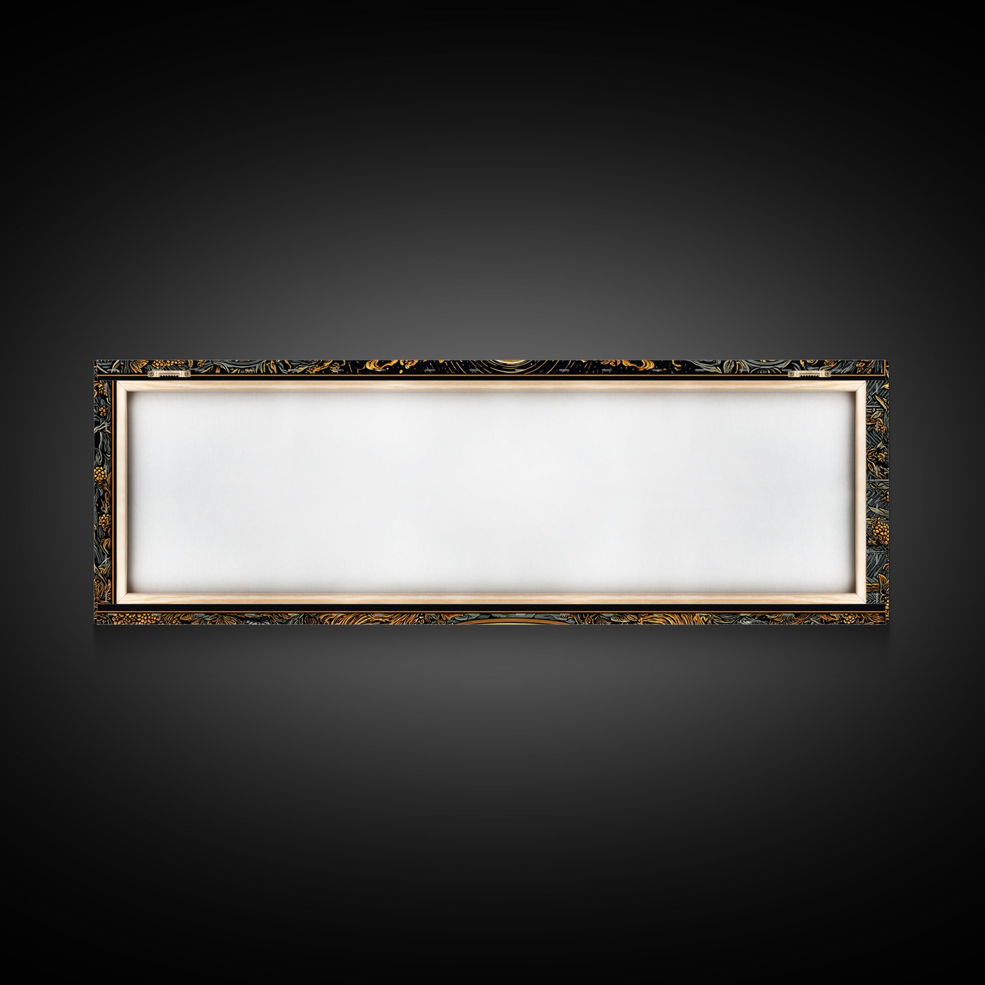 Ancient Chalice Of Gods, Mythological Cup With Figures And Flowing Design, Gold Canvas Print, Real Wood Frame Artwork