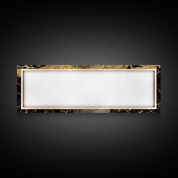 Classical Corinthian Column, Ancient Pillar Decorative Architectural Artwork, Gold Canvas Print, Real Wood Frame Wall Art