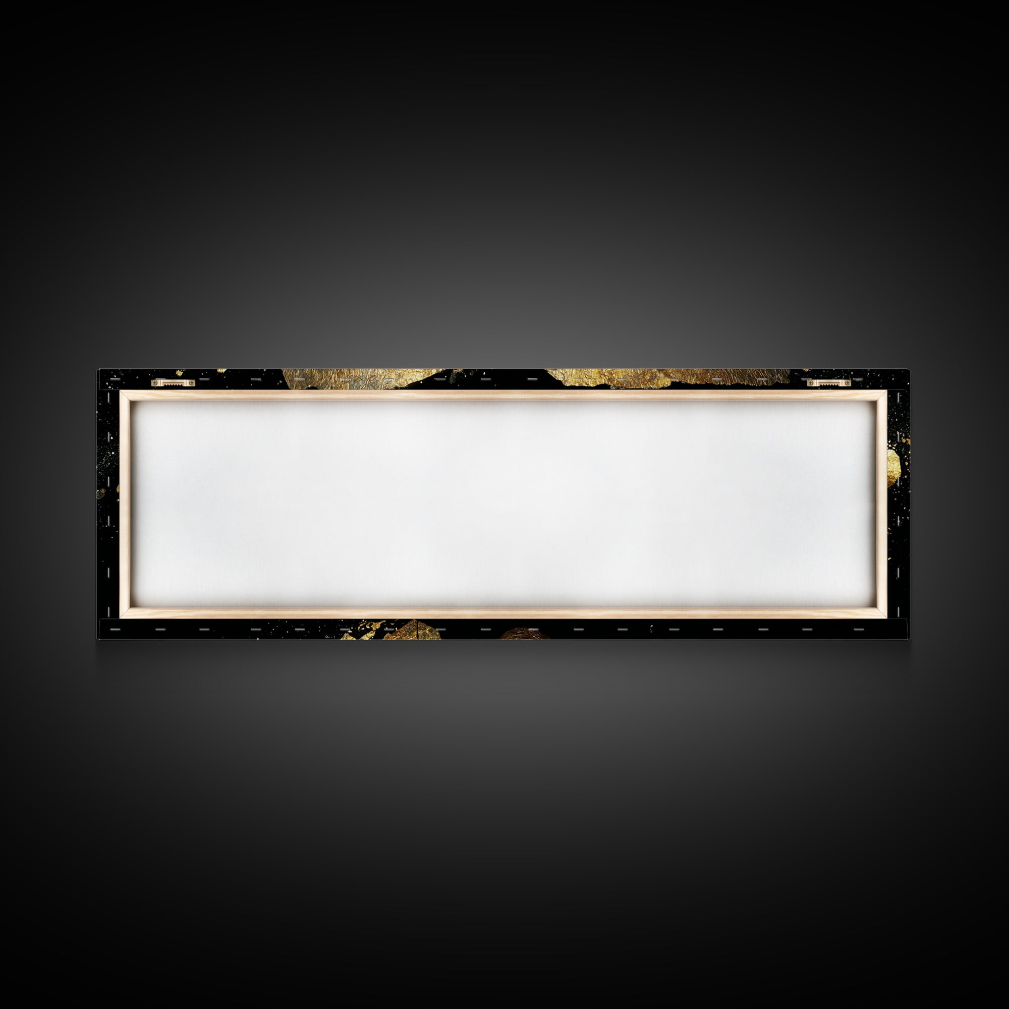 Cracked Ancient Golden Mask, Mythological Relic Gold Canvas Print, Unique Fantasy Wall Art, Real Wood Frame