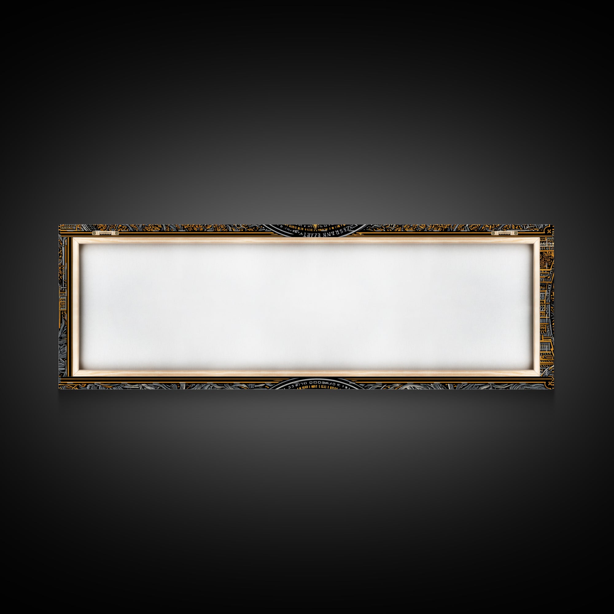 Coeus Titan Of Intellect Artwork, Greek Mythology Inspired Gold Canvas Print, Ancient Titan Wall Art, Real Wood Frame