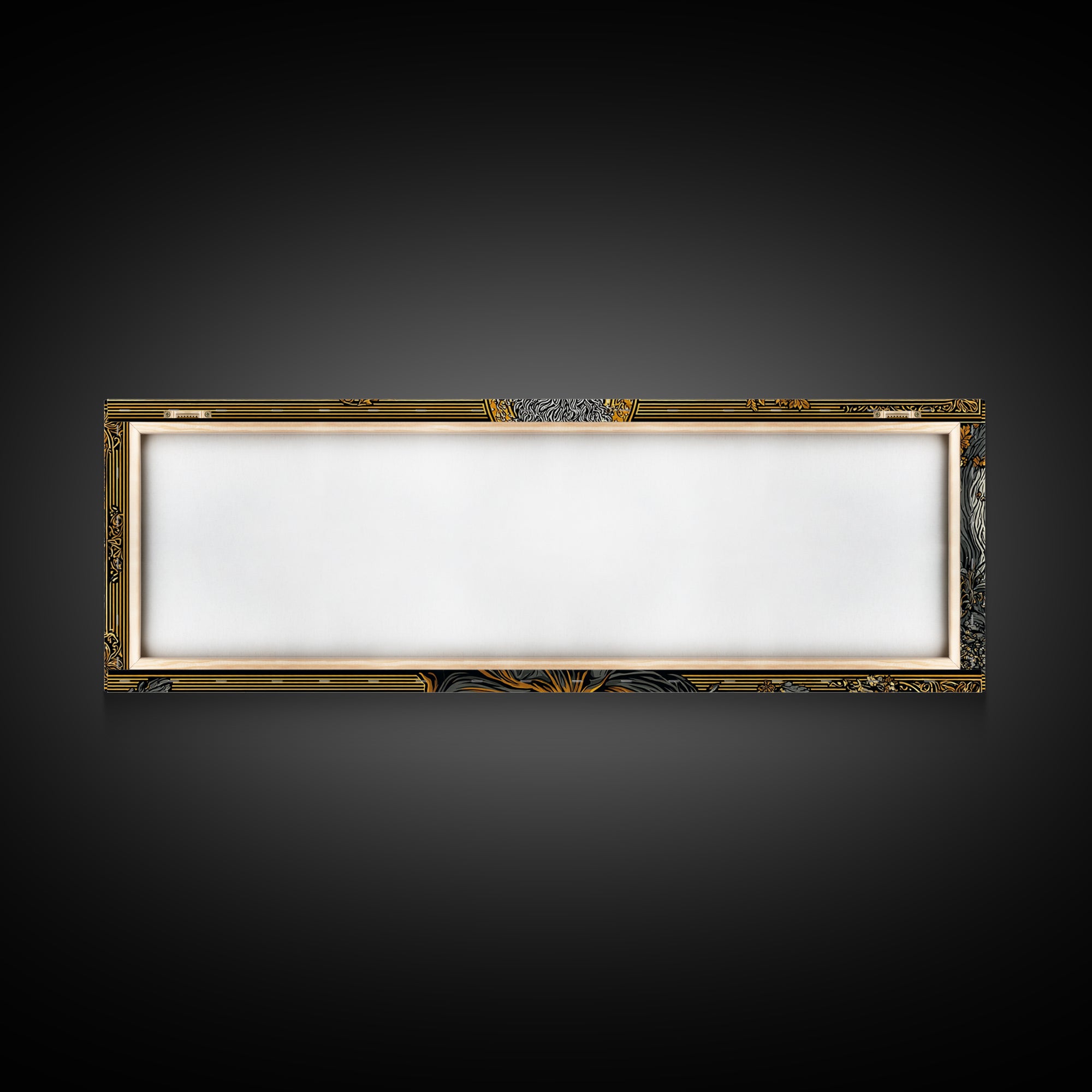 Hestia Gold Canvas Print, Greek Goddess Of Hearth And Fire, Mythology Wall Art, Real Wood Frame, Unique Luxury Home Decor