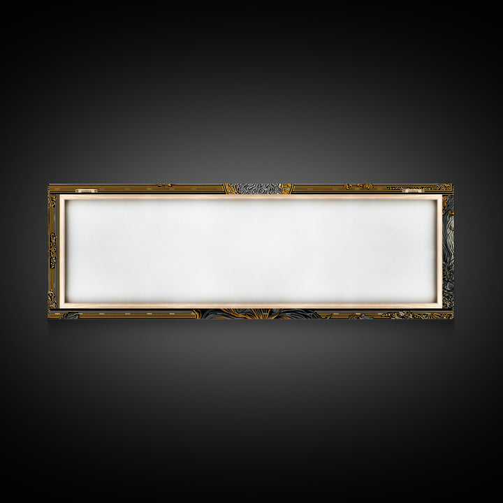 Hestia Gold Canvas Print, Greek Goddess Of Hearth And Fire, Mythology Wall Art, Real Wood Frame, Unique Luxury Home Decor