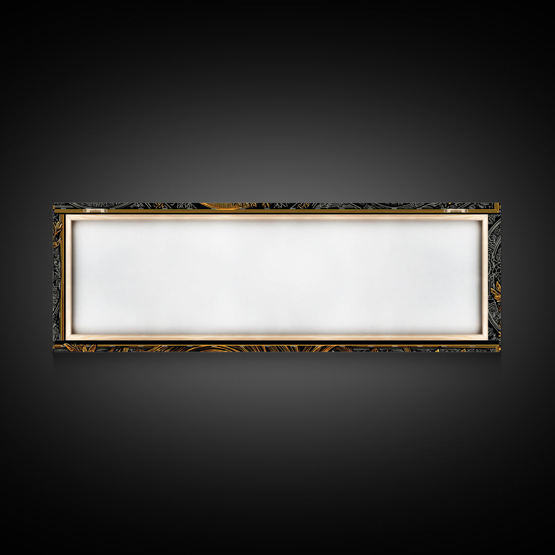 Persephone Crown Gold Canvas Print, Mythology Goddess Wall Art, Real Wood Frame, Luxury Decorative Artwork