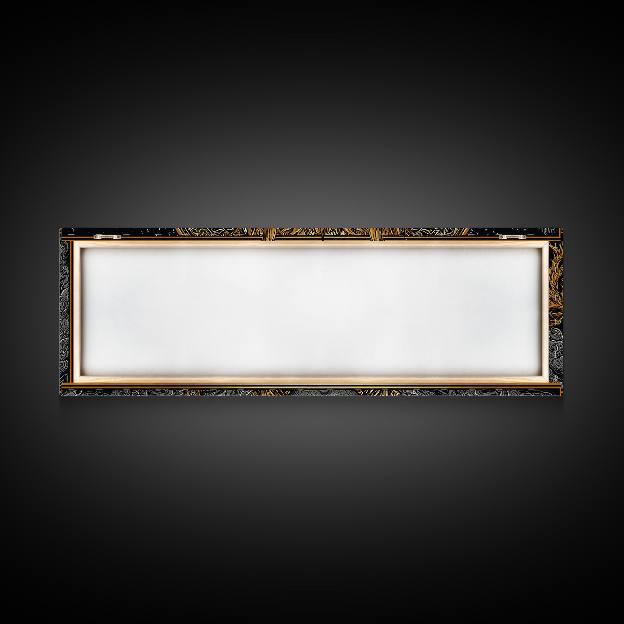 Prometheus God Gold Canvas Art, Mythology Inspired Wall Print, Real Wood Frame Canvas Print, Regal Decor Statement Piece