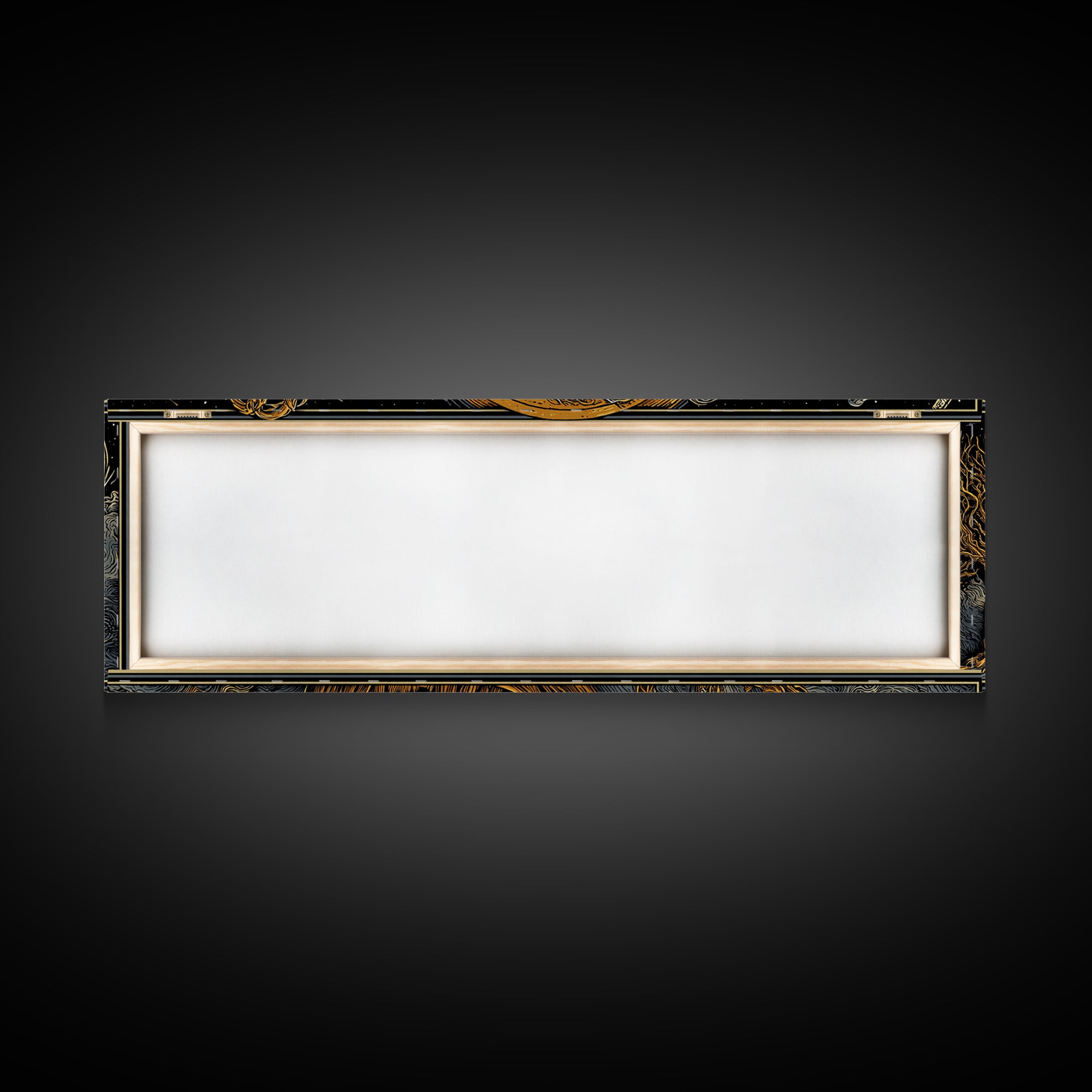 Zeus With Staff Gold Canvas Print, Greek God Wall Art, Regal Mythology Decor, Real Wood Frame Luxury Artwork